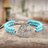 bracelet de yoga bleu