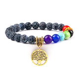 bracelet arbre de vie quartz noir