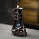 Porte Encens Colonne Bambou
