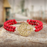 bracelet jaspe rouge