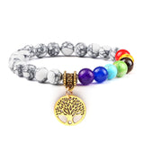 bracelet chakra pierre howlite