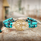 bracelet de yoga turquoise