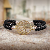 bracelet de yoga noir