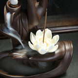 Porte Encens Main de Bouddha lotus