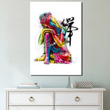 Tableau Bouddha Coloré