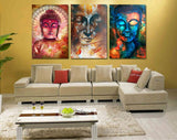 Tableau Bouddha 3 Visages
