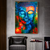 Tableau Bouddha Multicolore Coloré