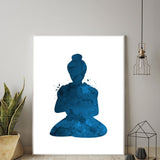 Tableau Bouddha Calligraphie Bouddha