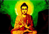 Tableau Bouddha Aura Céleste Auréole