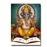 Tableau Bouddha Ganesh Éléphant
