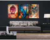 Tableau Bouddha Visages
