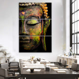 Tableau Bouddha Méditation Multicolore