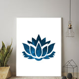 Tableau Bouddha Calligraphie Lotus
