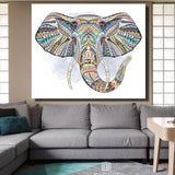 Tableau Éléphant Coloré
