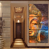 Tableau Bouddha Triptyque