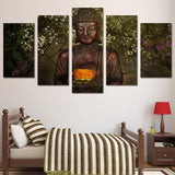 Tableau Bouddha Jardin