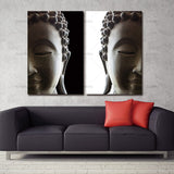 Tableau Bouddha Noir et Blanc