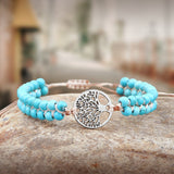 bracelet de yoga turquoise