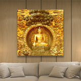 Tableau Bouddha Doré