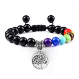 Bracelet arbre de vie obsidienne