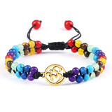 Bracelet 7 chakras Om