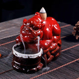 Porte Encens Chien Bouddha