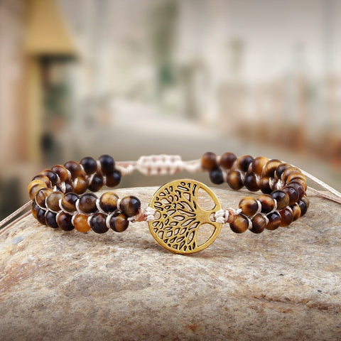 Bracelet de yoga oeil de tigre