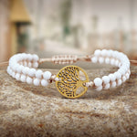 Bracelet de yoga nacre