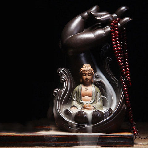 Porte Encens Bouddha Méditation