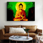 Tableau Bouddha Aura Céleste