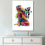 Tableau Bouddha Coloré