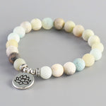 Bracelet médaillon fleur de lotus