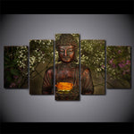 Tableau Bouddha Jardin Méditation