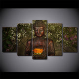 Tableau Bouddha Jardin Méditation