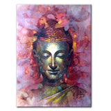 Tableau Bouddha Rose