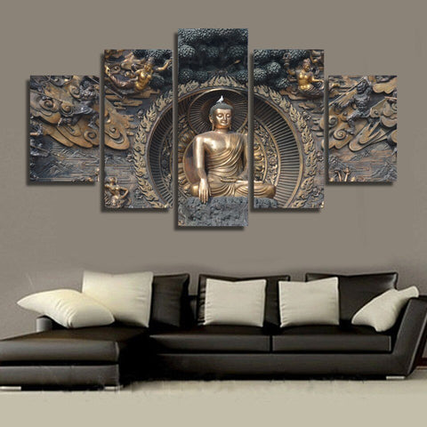 Tableau Bouddha Illumination