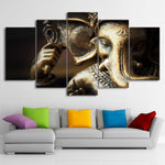 Tableau Bouddha Triptyque Ganesh