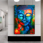 Tableau Bouddha Coloré