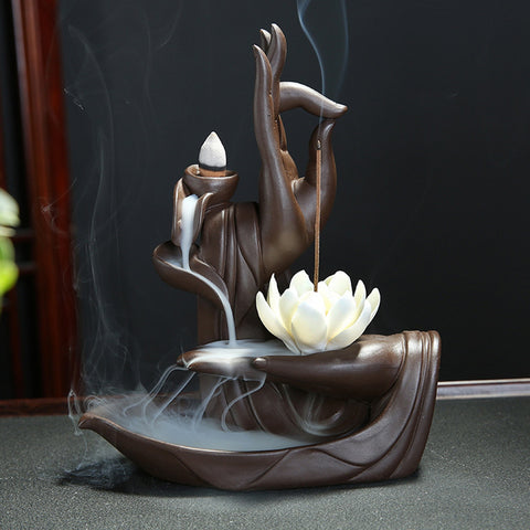 Porte Encens Main de Bouddha