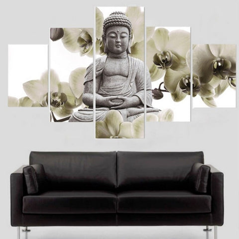 Tableau Bouddha Cerisier Blanc
