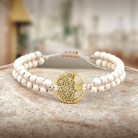 Bracelet de yoga howlite