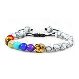 bracelet chakras pierre howlite