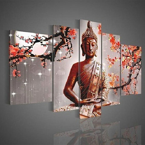Tableau Bouddha Cerisier